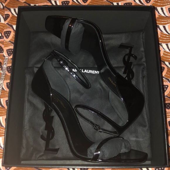 YSL OPYUM SANDAL HEELS (AUTHENTICITY PHOTOS) - Picture 1 of 7